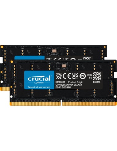 Pamięć do laptopa Crucial 96GB Kit (2x48GB) DDR5-5600 SODIMM (CT2K48G56C46S5)