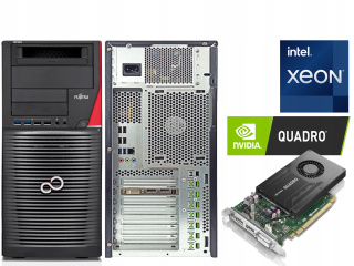Fujitsu CELSIUS W550p, Intel Xeon E3-1245 v5, 16 GB RAM, DYSK 240 GB SSD, NVIDIA QUADRO K2200, WINDOWS 10 PRO