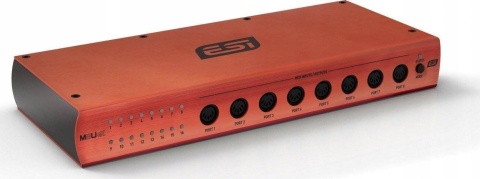 Interfejs ESI M8U eX MIDI USB 3.0 z 16 Portami Diody LED Interfejs ESI M8U eX MIDI USB 3.0 z 16 Portami Diody LED