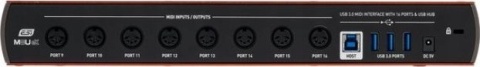 Interfejs ESI M8U eX MIDI USB 3.0 z 16 Portami Diody LED Interfejs ESI M8U eX MIDI USB 3.0 z 16 Portami Diody LED