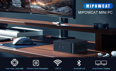 Mini PC Intel Alder Lake N95, 16GB RAM, 512GB DYSK SSD, WINDOWS 11 PRO Mini PC Intel Alder Lake N95, 16GB RAM, 512GB DYSK SSD, WINDOWS 11 PRO