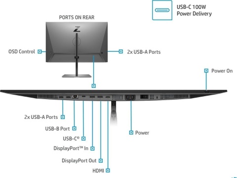 Monitor HP Monitor HP Z27u G3 QHD IPS 27 Monitor HP Monitor HP Z27u G3 QHD IPS 27