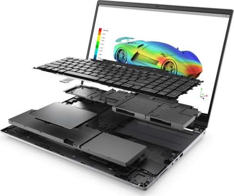 Dell Precision 7670, i9-12950HX, 32GB, DYSK SSD 500 GB + 500 GB, NVIDIA RTX A2000, WQUXGA, Windows 11 Pro