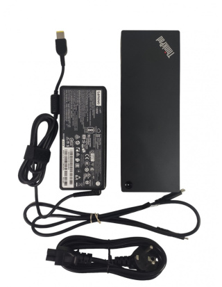 Stacja dokująca Lenovo 40AC + zasilacz + USB-C
